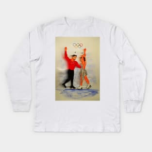 Winter Olympic Games Illustration Kids Long Sleeve T-Shirt